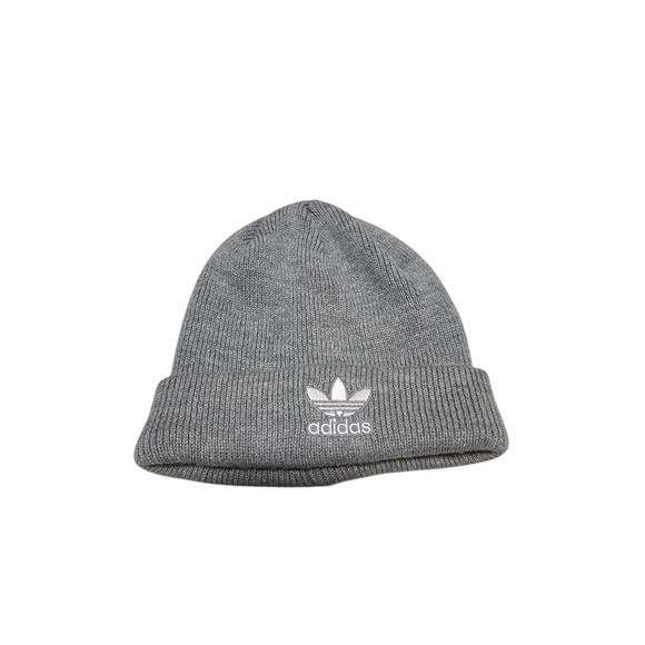 Adidas gray knit ribbed winter hat, one size main image 2